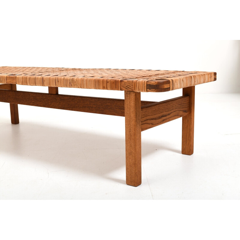 Vintage solid oak bench by Børge Mogensen for Fredericia Stolefabrik, Denmark 1950