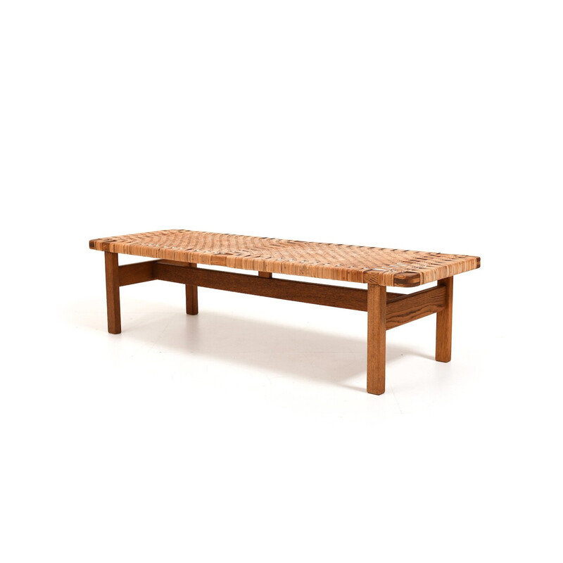 Vintage solid oak bench by Børge Mogensen for Fredericia Stolefabrik, Denmark 1950