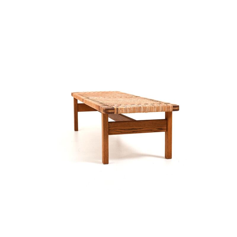 Vintage solid oak bench by Børge Mogensen for Fredericia Stolefabrik, Denmark 1950