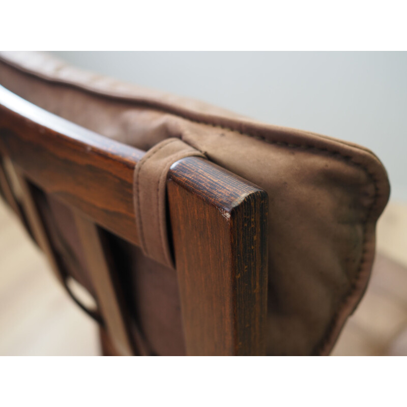Vintage leather armchair by Genega Møbler, Denmark 1960