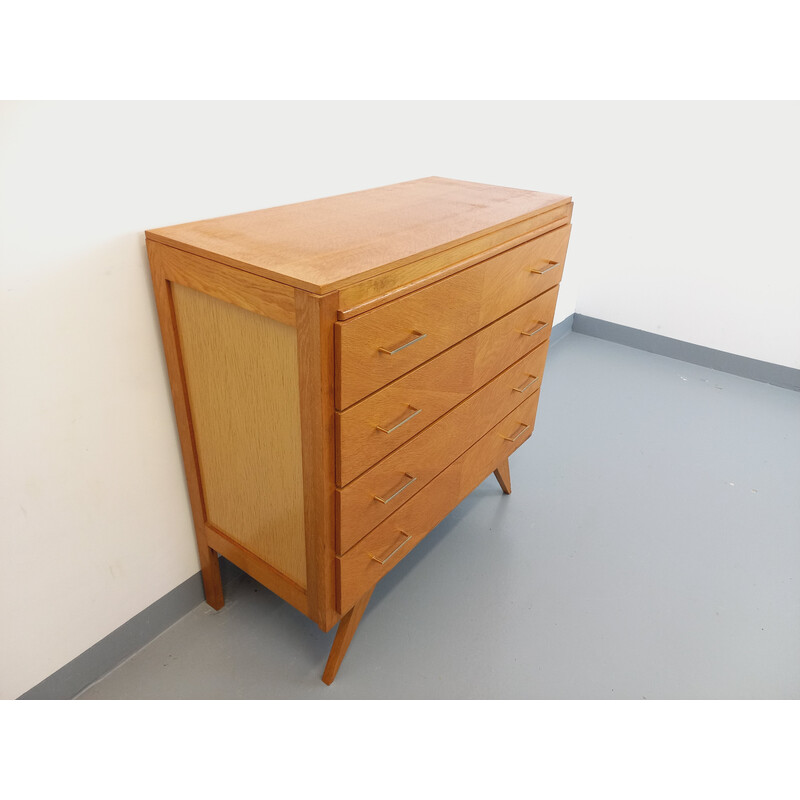 Vintage light wood chest of drawers, 1950