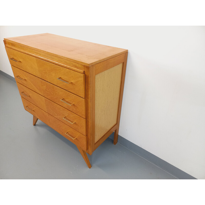 Vintage light wood chest of drawers, 1950