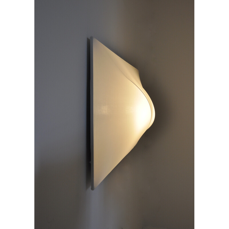 Vintage Saori wall lamp in white fabric by Kazuhide Takahama for Sirrah, 1973