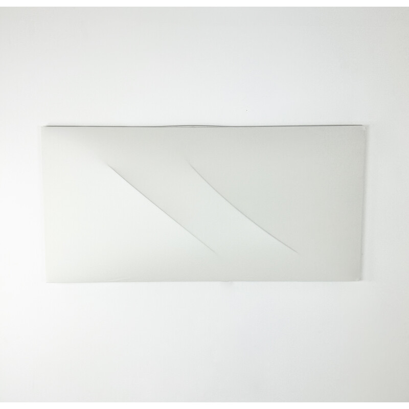 Vintage Saori wall lamp in white fabric by Kazuhide Takahama for Sirrah, 1973