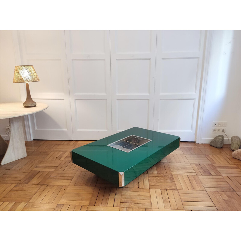 Vintage rectangular Alveo coffee table for Mario Sabot, 1970