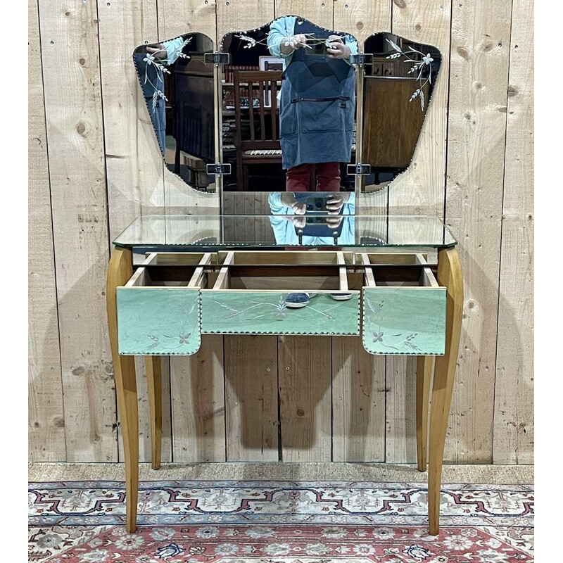 Vintage dressing table with removable mirror, 1940