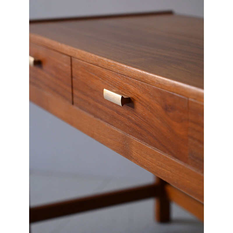 Vintage teak bench with drawers, 1960