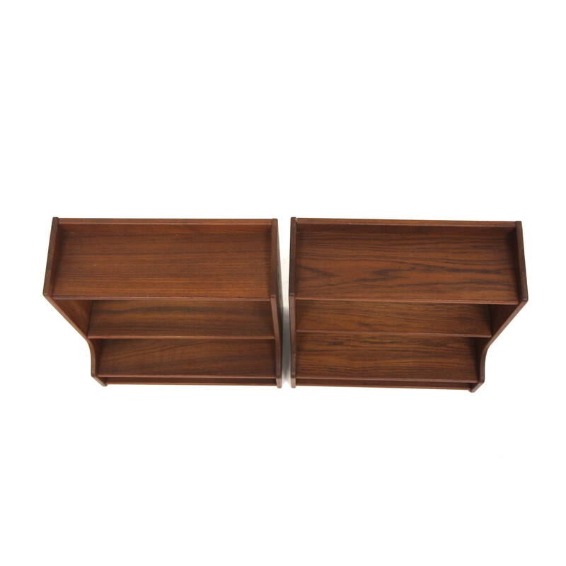 Pair of vintage teak bedside tables, Sweden 1960