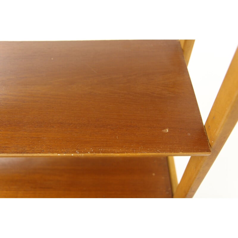 Vintage teak and beech secretary desk for Bräntorps, Sweden 1960