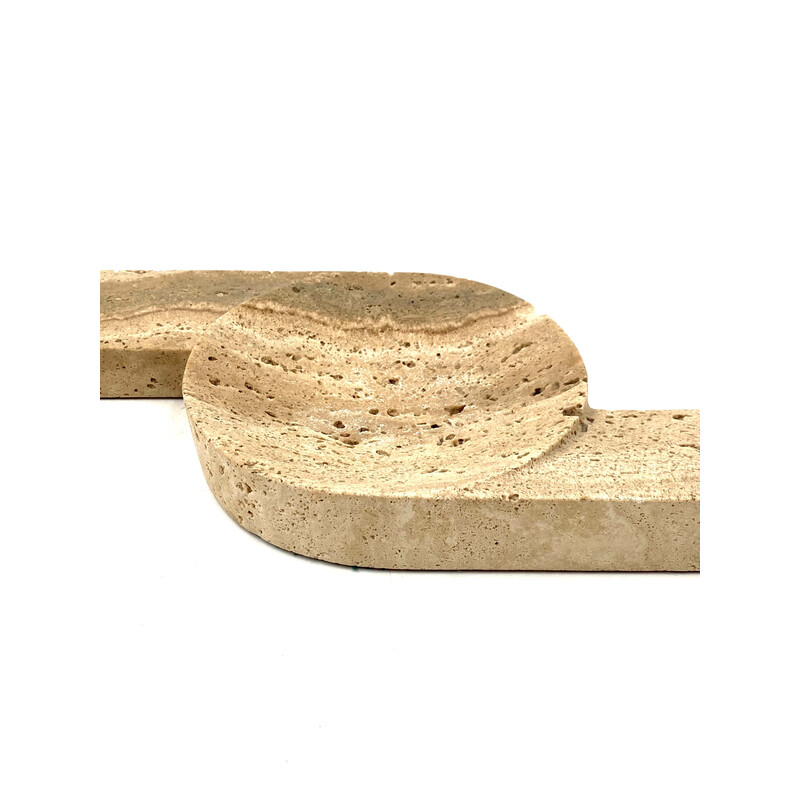 Vintage travertine ashtray for Cerri Nestore, Italy 1970