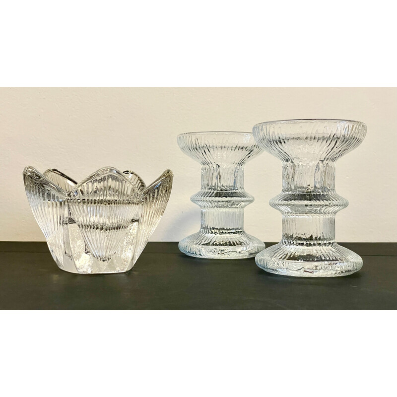 3er-Set Vintage-Kristall-Schmuckhalter, Frankreich