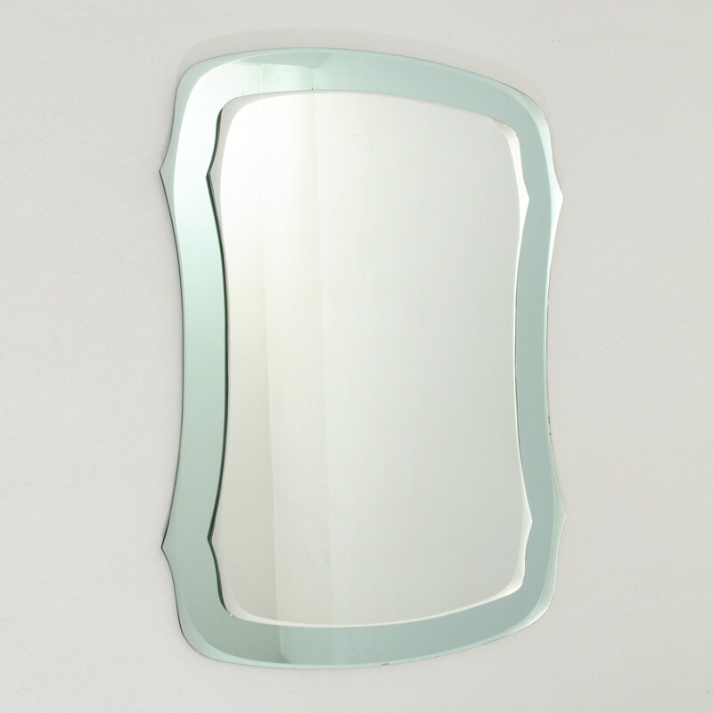 Miroir vintage italien double verre - 1970