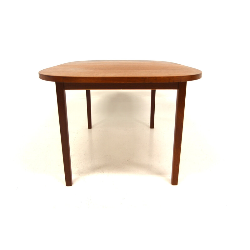 Vintage teak dining table with 2 extensions for Tibro, Sweden 1960