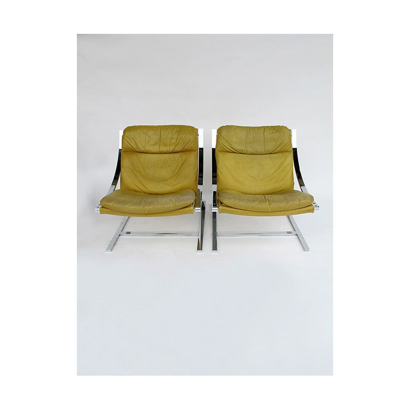 Pair of vintage armchairs by Zeta by Paul Tuttle for Stâssle Internatinal, 1970
