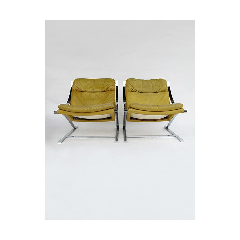 Pair of vintage armchairs by Zeta by Paul Tuttle for Stâssle Internatinal, 1970