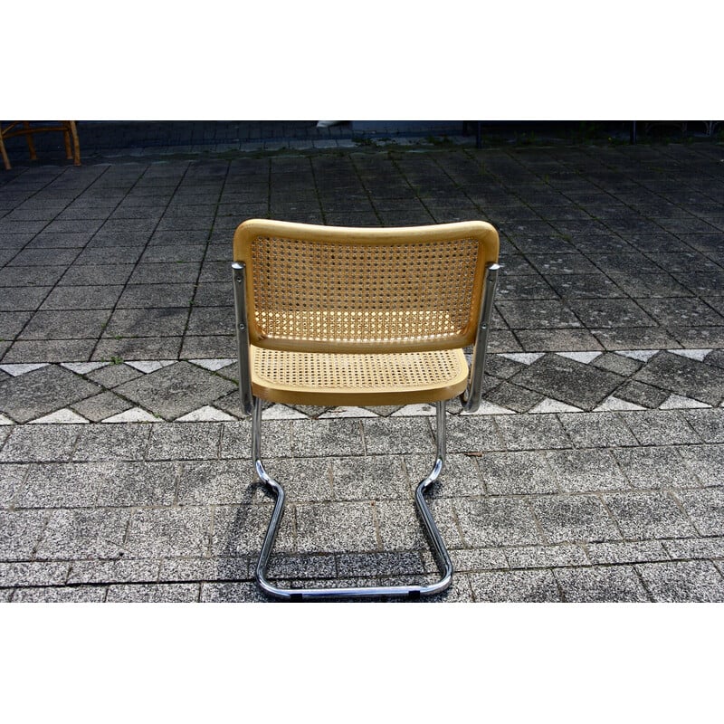 Pair of vintage beechwood chairs by Marcel Breuer, 1970