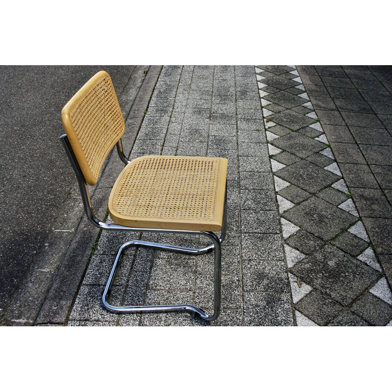 Pair of vintage beechwood chairs by Marcel Breuer, 1970