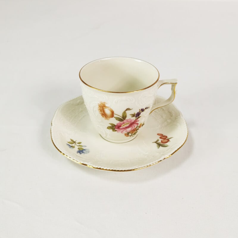 Tasse à café et à thé vintage en porcelaine pour Rosenthal, Allemagne 1950