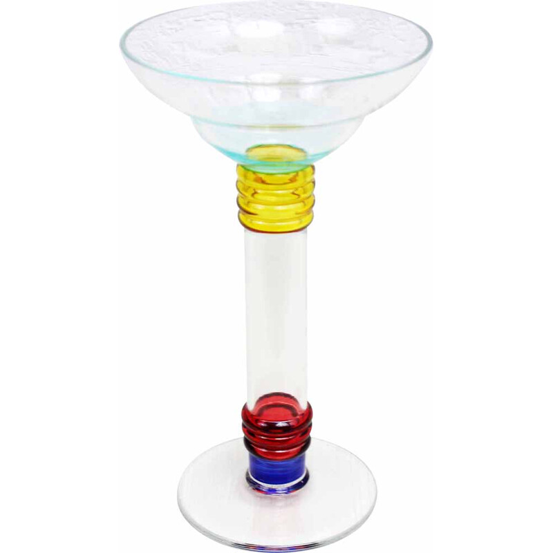 Vintage glass candlestick by Leonardo, 1990