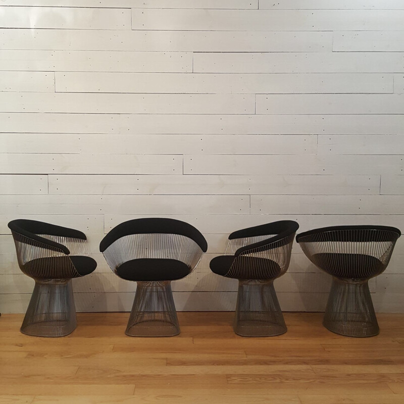 Set of 4 seat by Warren Platner for Knoll - 1960s