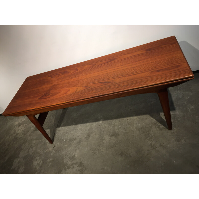 Up & down Danish teak table - 1960s