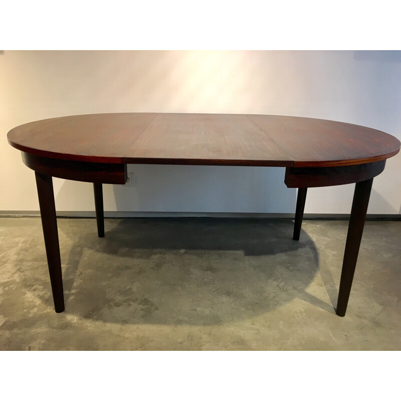 Round dining table in rosewood, Danemark - 1960s