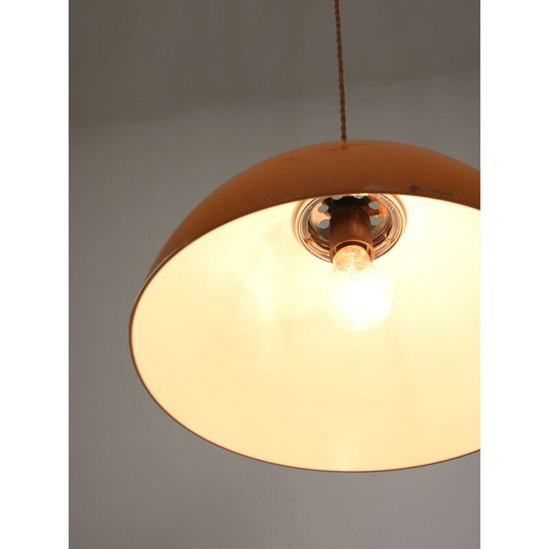 Vintage Space Age brown pendant lamp by Guzzini