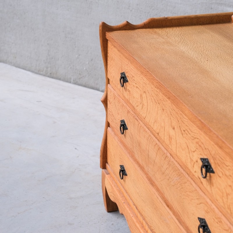 Vintage chest of drawers in blond oak, Denmark 1960