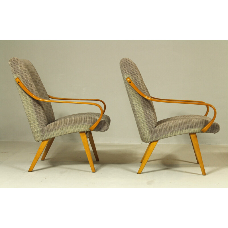 Paire de fauteuils vintage pour Ton, 1960