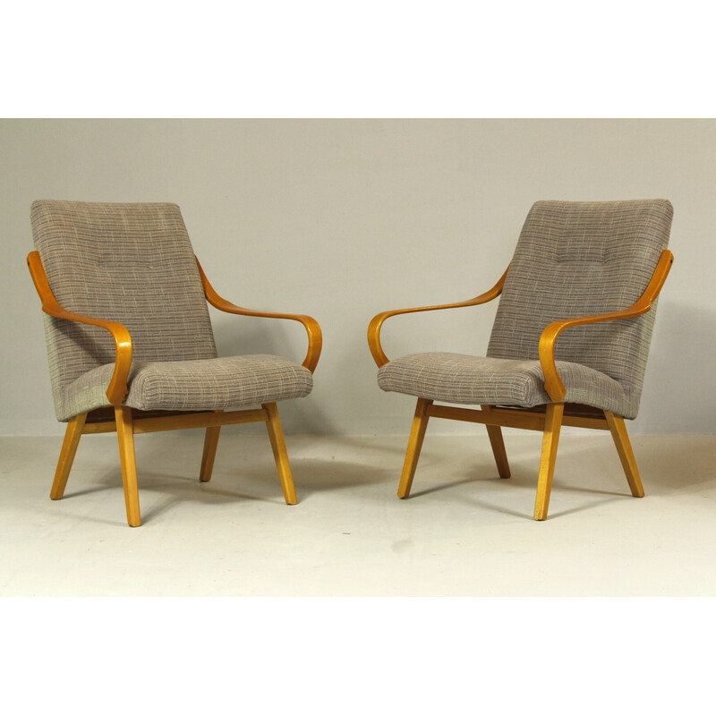 Paire de fauteuils vintage pour Ton, 1960