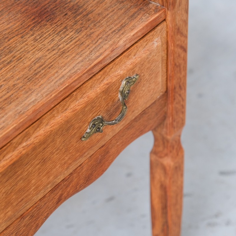 Pair of vintage oak bedside tables, Denmark 1960