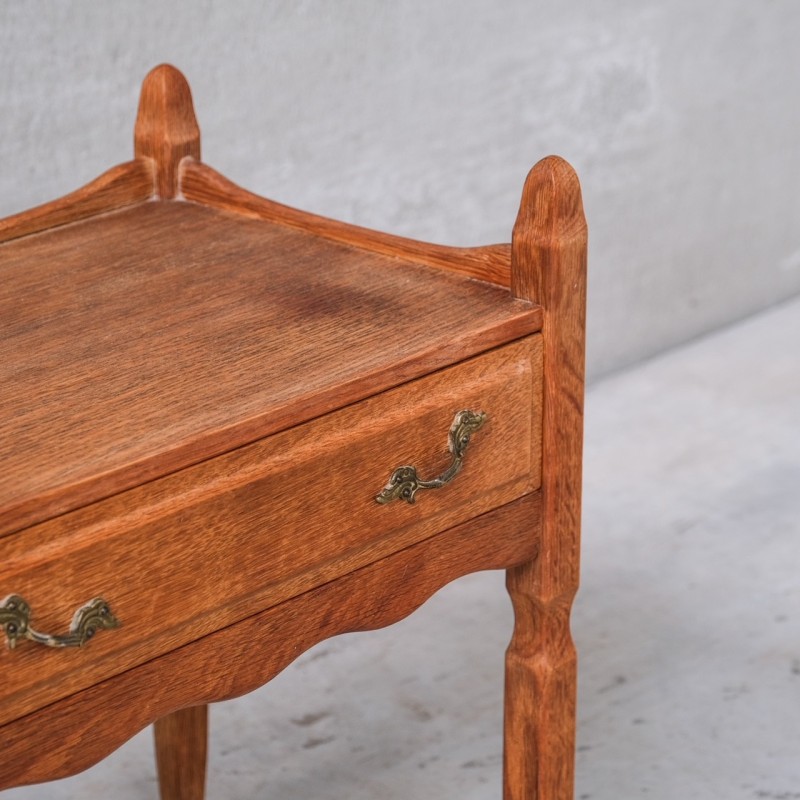 Pair of vintage oak bedside tables, Denmark 1960