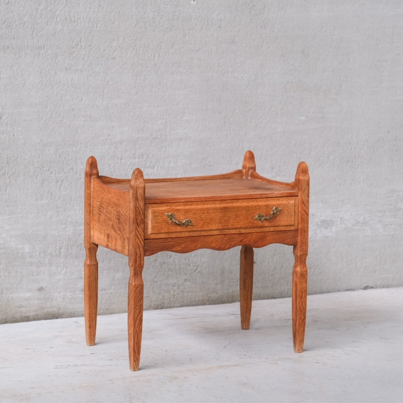 Pair of vintage oak bedside tables, Denmark 1960