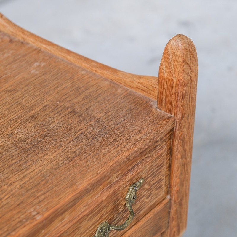 Pair of vintage oak bedside tables, Denmark 1960