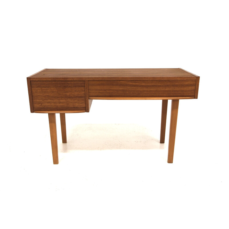 Vintage teak and beech console, Sweden 1960