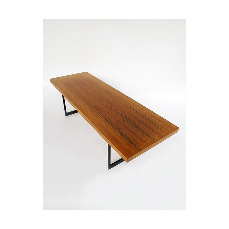 Coffee table in walnut, Dieter WAECKERLIN - 1960s