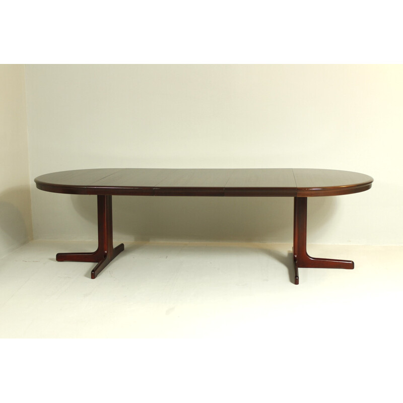 Vintage extendable teak and beech dining table for Lübke, Germany 1960