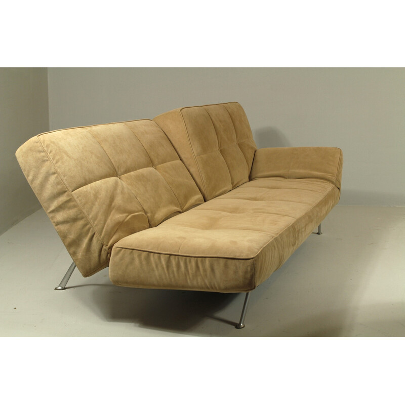 Vintage Smala 3-seater sofa in microfiber by Pascal Mourgue for Ligne Roset, France