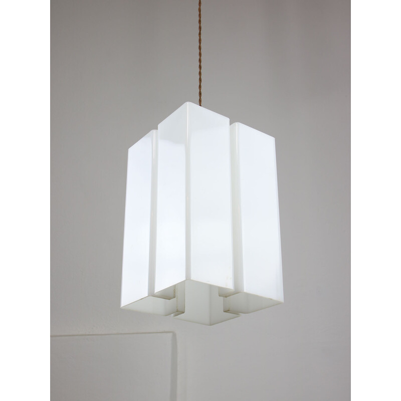 Vintage “Tour” pendant lamp in plexiglass, Italy