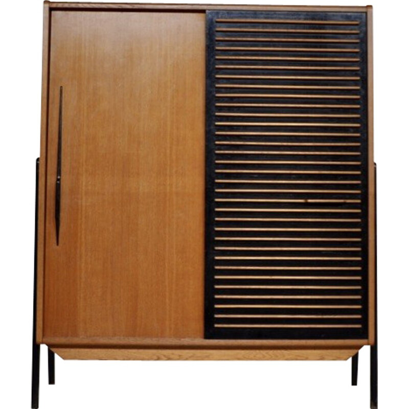 Oak storage cabinet by Gérard Guermonprez for Magnani Edition - 1950s