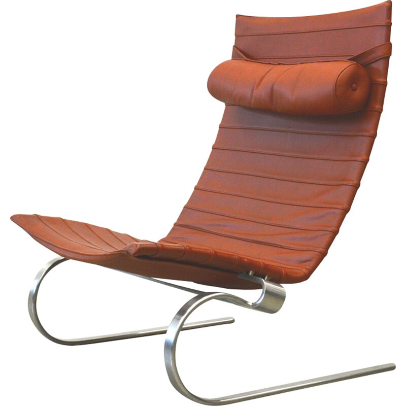 Poul Kjaerholm PK20 Lounge Chair by Fritz Hansen, Cognac Leather - 1990s