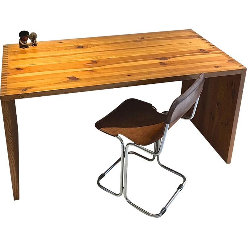Ate van Apeldoorn Desk in pine wood - 1960s