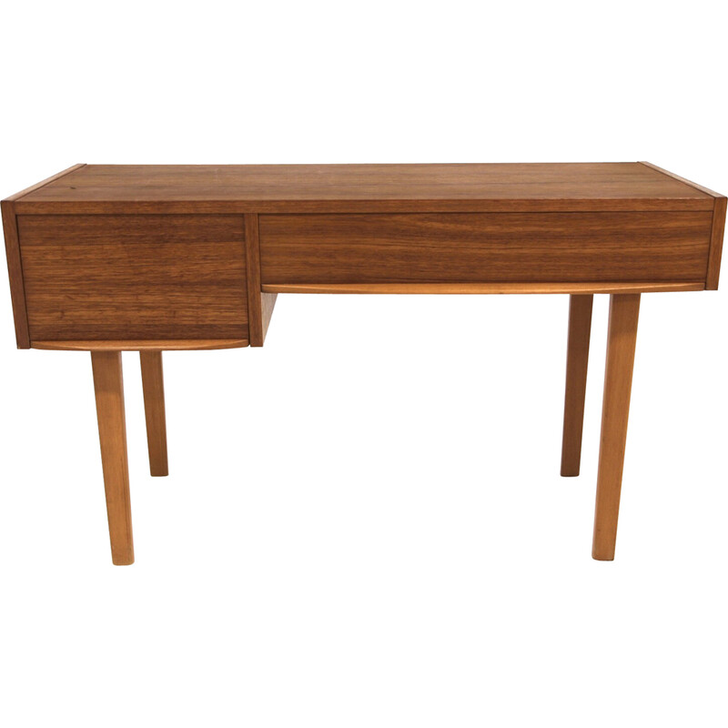 Vintage teak and beech console, Sweden 1960