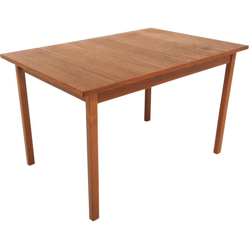 Vintage teak dining table with 1 extension leaf for Tibro, Sweden 1960