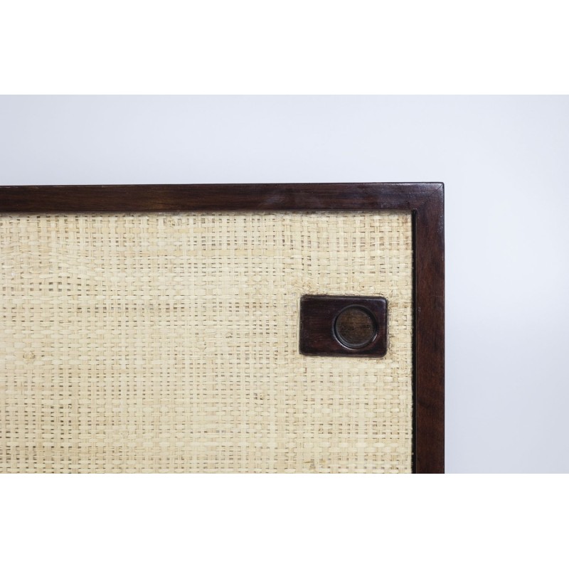 Vintage rectangular rosewood sideboard, 1970
