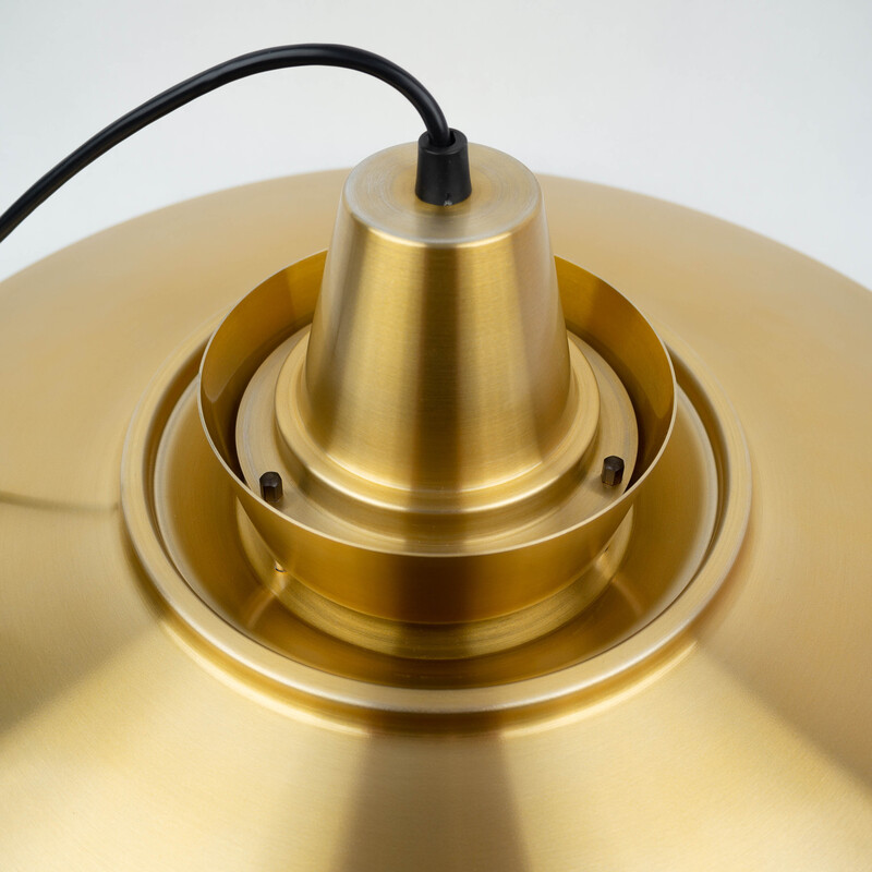 Vintage aluminum pendant lamp by David Mogensen for Superlight, Denmark 1980