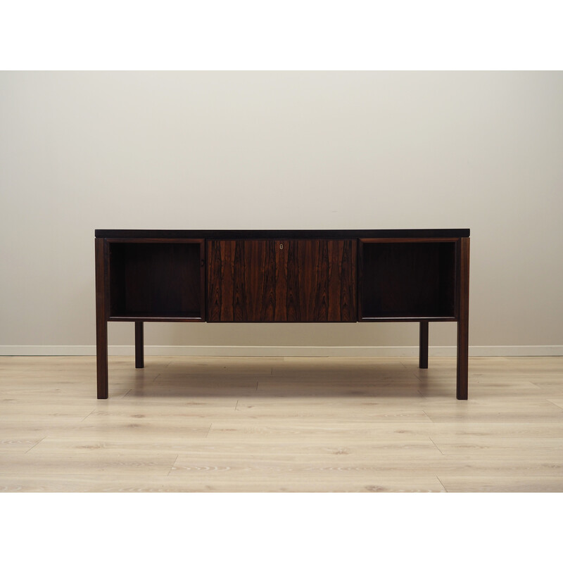 Vintage desk Model no. 77 in rosewood veneer and solid wood by Omann Jun, Denmark 1970