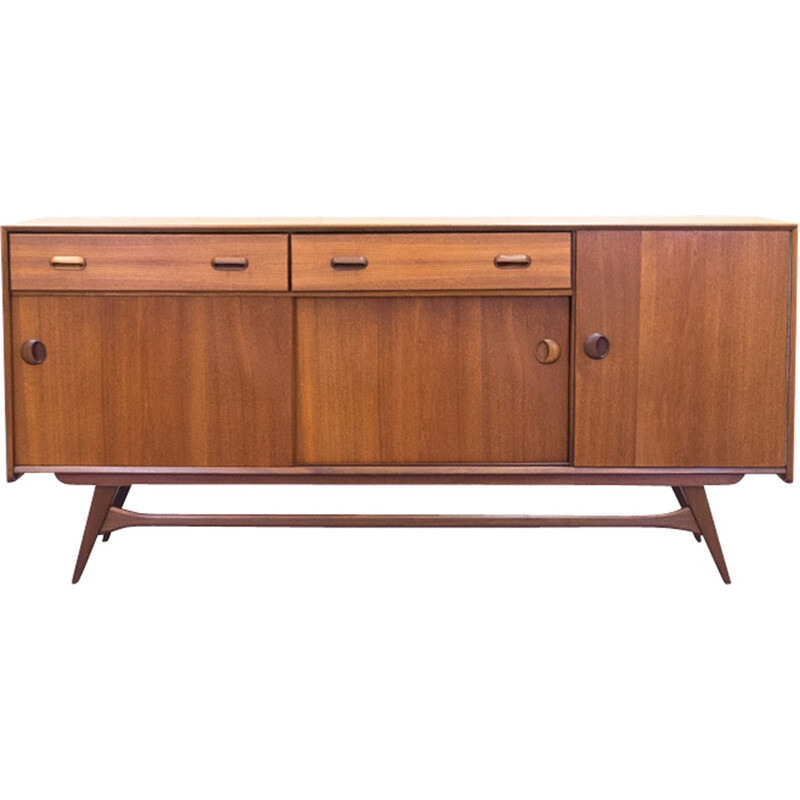 Vintage teak sideboard by Louis van Teeffelen for Wébé - 1950s