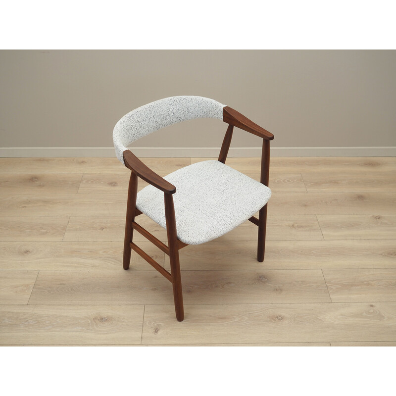 Vintage chair in teak wood and fabric, Denmark 1970