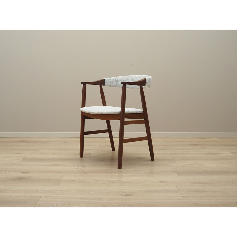 Vintage chair in teak wood and fabric, Denmark 1970